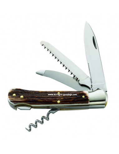 Four-part hunting knife with Deerantlers