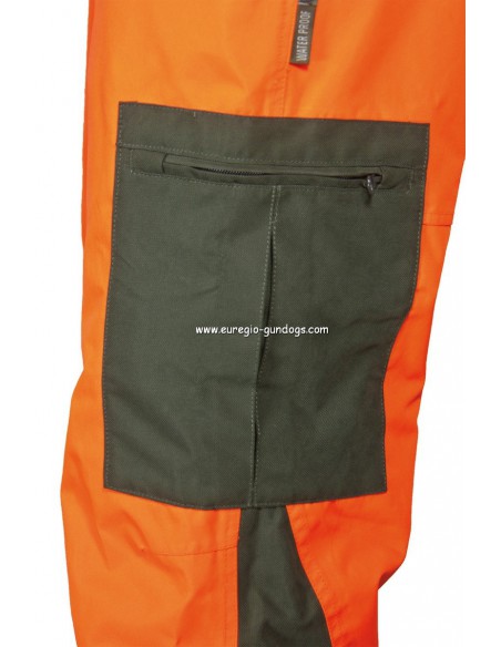 Leg pocket with zipper