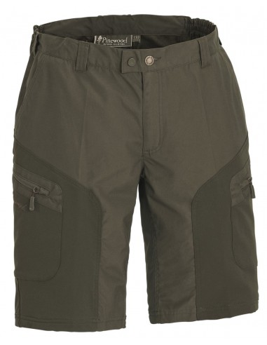 Pinewood Wildmark Stretch Shorts. Color: Dark Olive/Moss Green (170)