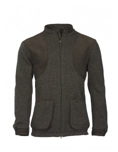 Laksen Pigeon Gestrickte Herren Fleece-Jacke grün