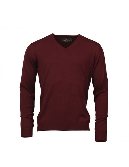 Laksen Herentrui V-neck Sussex bordeaux.