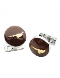 Laksen Cufflinks Pheasants Motif