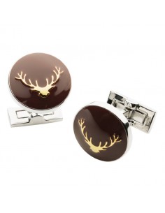 Laksen Cufflinks Stag Head motif