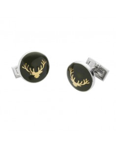 Laksen Cufflinks Stag Head motif 2