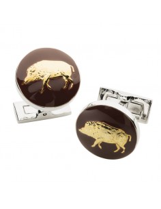 Laksen Cufflinks Wild Boar motif