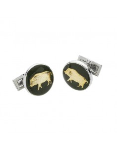 Laksen Cufflinks Wild Boar motif 2