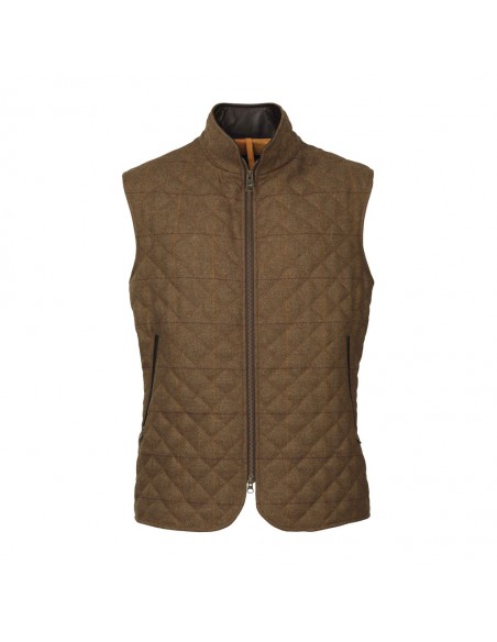 Laksen Firle Quilted Tweed Vest