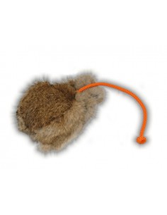 Dummyball mit Kaninchenfell