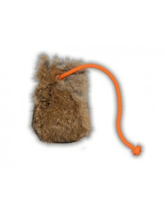 Dummyball mit Kaninchenfell 2