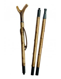 Gastrock Zielstock Hirschhorngabel Dreiteilig