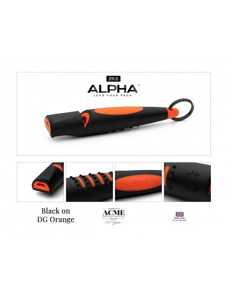 Hondenfluit ACME 211.5 ALPHA Black on DG Orange