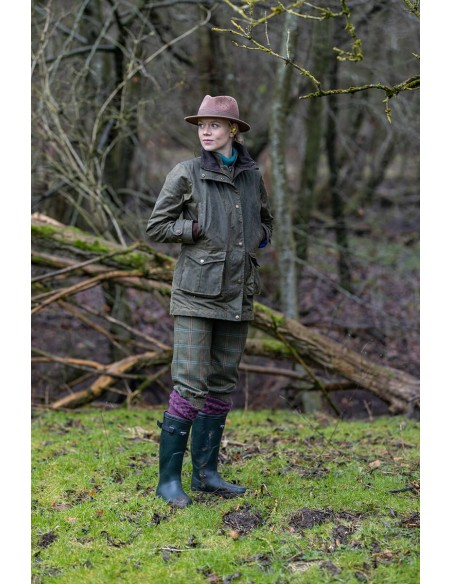 Laksen Ashley Wax Coat Forest