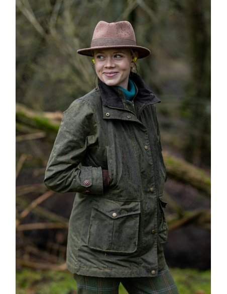 Laksen Ashley Wax Coat Forest