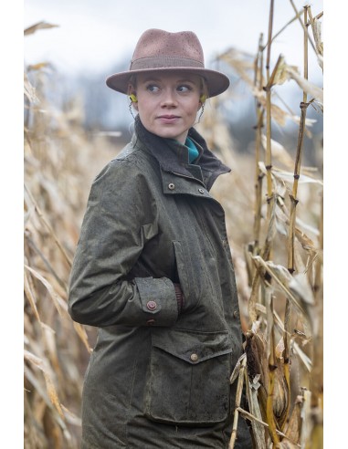 Laksen Ashley Wax Coat Forest