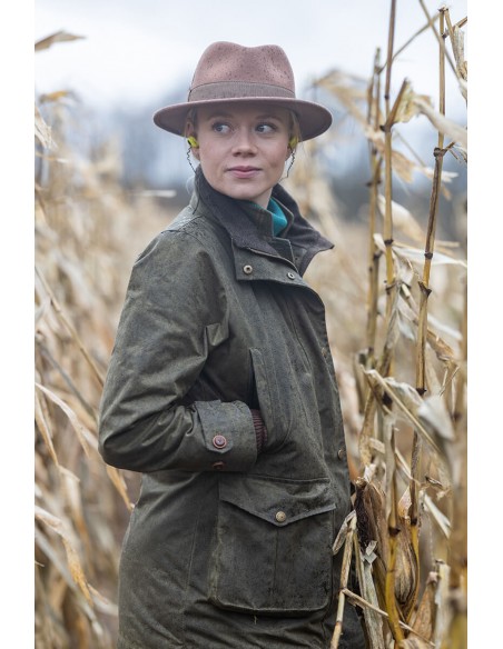 Laksen Ashley Wax Coat Forest