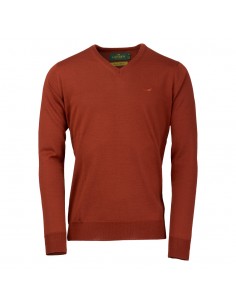 Laksen Sussex v-neck burnt...