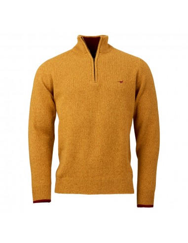 Laksen Brompton zip neck gorse