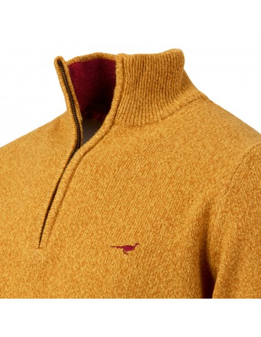 Laksen Brompton zip neck gorse
