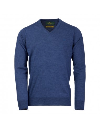 Laksen Sussex v-neck corn blue
