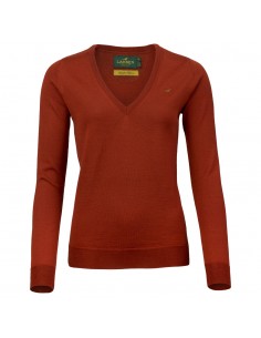 Laksen Camilla v-neck burnt...