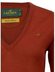 Laksen Camilla v-neck burnt... 2