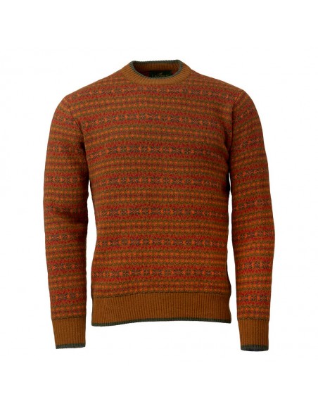 Laksen Voss Jacquard O-nek Sweater