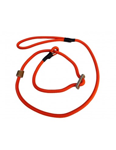 Moxon Hondenlijnen 8 mm - 130 cm met Wurg Stop oranje