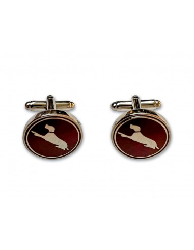 017 Laksen Honden Manchetknopen plum