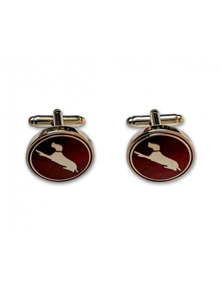 017 Laksen Honden Manchetknopen plum