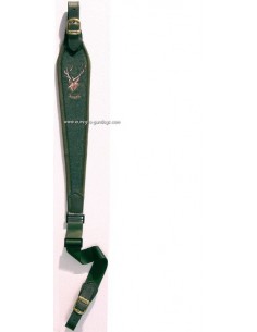 Loden geweerriem van Riserva met meerdere motieven.